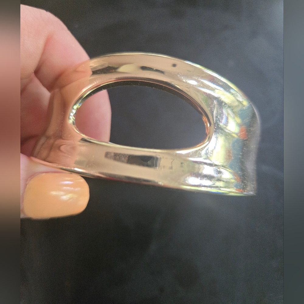 Elegant Gold Tone Cuff Bracelet